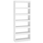 vidaXL Bücherregal/Raumteiler Weiß 80x30x198 cm Holzwerkstoff vidaXL Bücherregal/Raumteiler Weiß 80x30x198 cm Holzwerkstoff