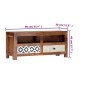 vidaXL TV-Schrank 90x30x40 cm Massivholz Palisander vidaXL TV-Schrank 90x30x40 cm Massivholz Palisander