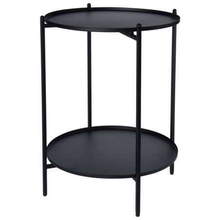 H&S Collection Beistelltisch Metall 50,5 cm Schwarz 