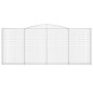 vidaXL Gabionen mit Hochbogen 2 Stk. 400x30x160/180cm Verzinktes Eisen vidaXL Gabionen mit Hochbogen 2 Stk. 400x30x160/180cm Verzinktes Eisen