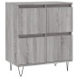 Sideboards 3 Stk. Grau Sonoma Holzwerkstoff Sideboards 3 Stk. Grau Sonoma Holzwerkstoff