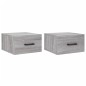 vidaXL Wand-Nachttische 2 Stk. Grau Sonoma 35x35x20 cm