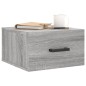 vidaXL Wand-Nachttische 2 Stk. Grau Sonoma 35x35x20 cm