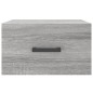 vidaXL Wand-Nachttische 2 Stk. Grau Sonoma 35x35x20 cm