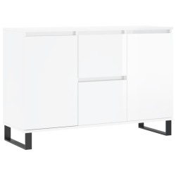 vidaXL Sideboard Hochglanz-Weiß 104x35x70 cm Holzwerkstoff