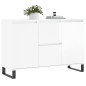 vidaXL Sideboard Hochglanz-Weiß 104x35x70 cm Holzwerkstoff vidaXL Sideboard Hochglanz-Weiß 104x35x70 cm Holzwerkstoff