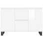 vidaXL Sideboard Hochglanz-Weiß 104x35x70 cm Holzwerkstoff vidaXL Sideboard Hochglanz-Weiß 104x35x70 cm Holzwerkstoff