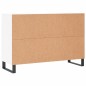 vidaXL Sideboard Hochglanz-Weiß 104x35x70 cm Holzwerkstoff vidaXL Sideboard Hochglanz-Weiß 104x35x70 cm Holzwerkstoff
