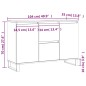 vidaXL Sideboard Hochglanz-Weiß 104x35x70 cm Holzwerkstoff vidaXL Sideboard Hochglanz-Weiß 104x35x70 cm Holzwerkstoff