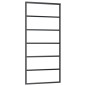 vidaXL Schiebetür ESG-Glas und Aluminium 90x205 cm Schwarz vidaXL Schiebetür ESG-Glas und Aluminium 90x205 cm Schwarz