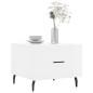 vidaXL Couchtisch Hochglanz-Weiß 50x50x40 cm Holzwerkstoff
