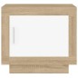 vidaXL Couchtisch Weiß und Sonoma-Eiche 51x50x45 cm Holzwerkstoff vidaXL Couchtisch Weiß und Sonoma-Eiche 51x50x45 cm Holzwerkstoff