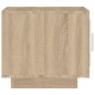 vidaXL Couchtisch Weiß und Sonoma-Eiche 51x50x45 cm Holzwerkstoff vidaXL Couchtisch Weiß und Sonoma-Eiche 51x50x45 cm Holzwerkstoff