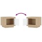 vidaXL Couchtisch Weiß und Sonoma-Eiche 51x50x45 cm Holzwerkstoff vidaXL Couchtisch Weiß und Sonoma-Eiche 51x50x45 cm Holzwerkstoff