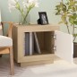 vidaXL Couchtisch Weiß und Sonoma-Eiche 51x50x45 cm Holzwerkstoff vidaXL Couchtisch Weiß und Sonoma-Eiche 51x50x45 cm Holzwerkstoff