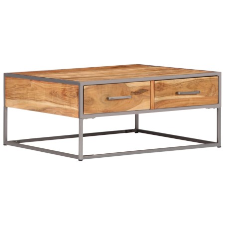 vidaXL Couchtisch 75 x 75 x 35 cm Massivholz Akazie