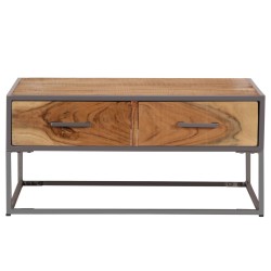 vidaXL Couchtisch 75 x 75 x 35 cm Massivholz Akazie