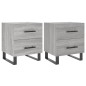 vidaXL Nachttische 2 Stk. Grau Sonoma 40x35x47,5 cm Holzwerkstoff vidaXL Nachttische 2 Stk. Grau Sonoma 40x35x47,5 cm Holzwerkstoff