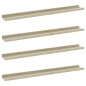vidaXL Wandregale 4 Stk. Weiß und Sonoma-Eiche 80x9x3 cm vidaXL Wandregale 4 Stk. Weiß und Sonoma-Eiche 80x9x3 cm