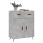 vidaXL Sideboard Betongrau 69,5x34x90 cm Holzwerkstoff vidaXL Sideboard Betongrau 69,5x34x90 cm Holzwerkstoff
