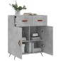 vidaXL Sideboard Betongrau 69,5x34x90 cm Holzwerkstoff vidaXL Sideboard Betongrau 69,5x34x90 cm Holzwerkstoff