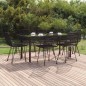 vidaXL 7-tlg. Garten-Essgruppe Schwarz Poly Rattan vidaXL 7-tlg. Garten-Essgruppe Schwarz Poly Rattan