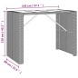 vidaXL 7-tlg. Gartenbar-Set Grau Poly Rattan & Massivholz Akazie vidaXL 7-tlg. Gartenbar-Set Grau Poly Rattan & Massivholz Akazie