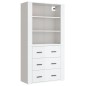vidaXL Highboard Hochglanz-Weiß Holzwerkstoff vidaXL Highboard Hochglanz-Weiß Holzwerkstoff