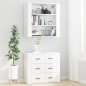 vidaXL Highboard Hochglanz-Weiß Holzwerkstoff vidaXL Highboard Hochglanz-Weiß Holzwerkstoff