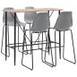 5-tlg. Bar-Set Kunststoff Grau 5-tlg. Bar-Set Kunststoff Grau