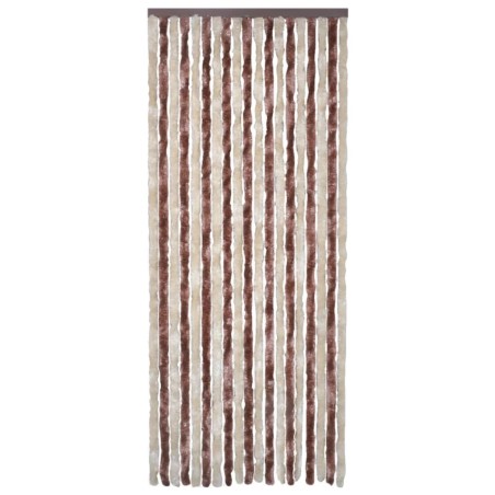 vidaXL Insektenschutz-Vorhang Beige und Hellbraun 90x200 cm Chenille