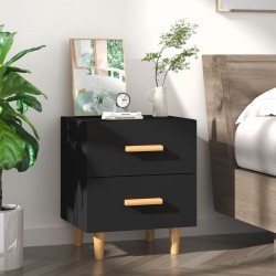 vidaXL Nachttisch Schwarz 40x35x47,5 cm