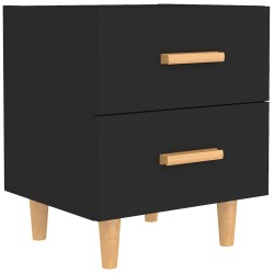 vidaXL Nachttisch Schwarz 40x35x47,5 cm