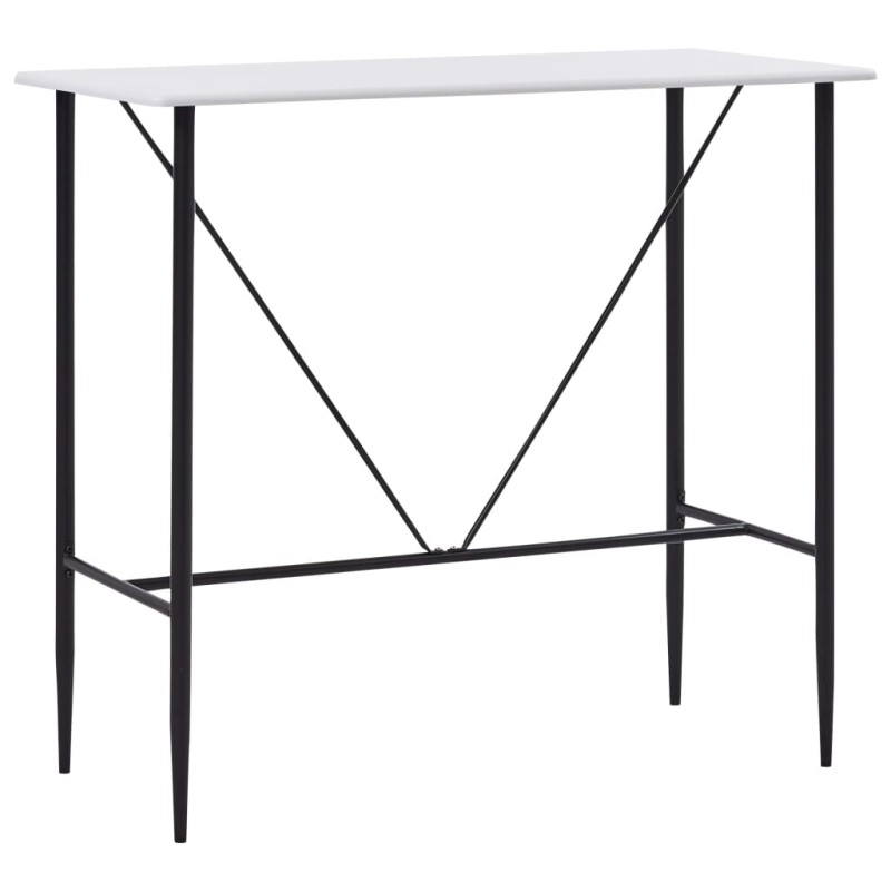 vidaXL Bartisch Weiß 120 x 60 x 110 cm MDF vidaXL Bartisch Weiß 120 x 60 x 110 cm MDF