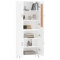 vidaXL Highboard Hochglanz-Weiß 69,5x34x180 cm Holzwerkstoff vidaXL Highboard Hochglanz-Weiß 69,5x34x180 cm Holzwerkstoff