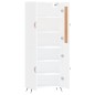 vidaXL Highboard Hochglanz-Weiß 69,5x34x180 cm Holzwerkstoff vidaXL Highboard Hochglanz-Weiß 69,5x34x180 cm Holzwerkstoff