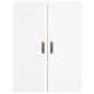 vidaXL Highboard Hochglanz-Weiß 69,5x34x180 cm Holzwerkstoff vidaXL Highboard Hochglanz-Weiß 69,5x34x180 cm Holzwerkstoff
