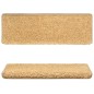vidaXL Teppich-Treppenstufen 15 Stk. 65x21x4 cm Beige vidaXL Teppich-Treppenstufen 15 Stk. 65x21x4 cm Beige