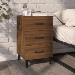 vidaXL Nachttisch Braun Eichen-Optik 40x40x66 cm Holzwerkstoff