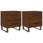 vidaXL Nachttische 2Stk. Braun Eichen-Optik 40x35x47,5cm Holzwerkstoff vidaXL Nachttische 2Stk. Braun Eichen-Optik 40x35x47,5cm Holzwerkstoff