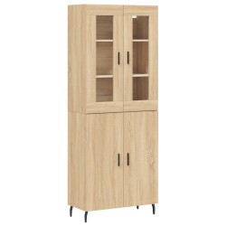 vidaXL Highboard Sonoma-Eiche 69,5x34x180 cm Holzwerkstoff
