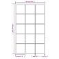 vidaXL Wandspiegel 6 Stk. Schwarz 100x60 cm Metall vidaXL Wandspiegel 6 Stk. Schwarz 100x60 cm Metall