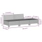 vidaXL 9-tlg. Garten-Lounge-Set mit Kissen Grau Poly Rattan vidaXL 9-tlg. Garten-Lounge-Set mit Kissen Grau Poly Rattan