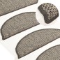 vidaXL Treppenmatten Selbstklebend Sisal-Optik 15 Stk. 56x17x3 cm vidaXL Treppenmatten Selbstklebend Sisal-Optik 15 Stk. 56x17x3 cm