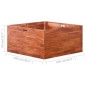 vidaXL Garten-Hochbeet Akazienholz 100x100x50 cm vidaXL Garten-Hochbeet Akazienholz 100x100x50 cm