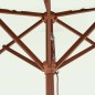 vidaXL Sonnenschirm mit Holzmast 150 x 200 cm Sandfarben vidaXL Sonnenschirm mit Holzmast 150 x 200 cm Sandfarben