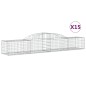 vidaXL Gabionen mit Hochbogen 15 Stk. 300x50x40/60 cm Verzinktes Eisen vidaXL Gabionen mit Hochbogen 15 Stk. 300x50x40/60 cm Verzinktes Eisen