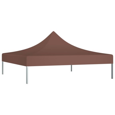 vidaXL Partyzelt-Dach 2x2 m Braun 270 g/m² 