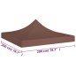 vidaXL Partyzelt-Dach 2x2 m Braun 270 g/m² vidaXL Partyzelt-Dach 2x2 m Braun 270 g/m²