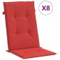 vidaXL Gartenstühle mit Auflagen 8 Stk. Massivholz Teak vidaXL Gartenstühle mit Auflagen 8 Stk. Massivholz Teak